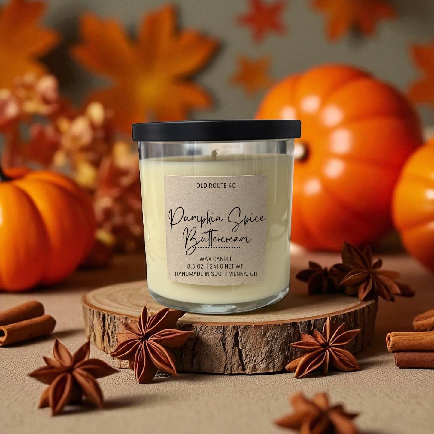 Pumpkin Spice Buttercream Candle