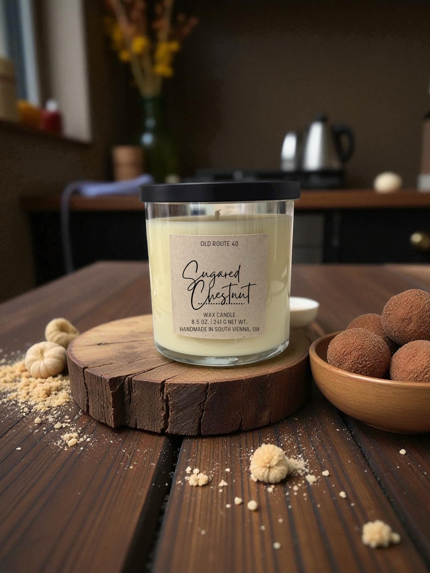 Sugared Chestnut Candle