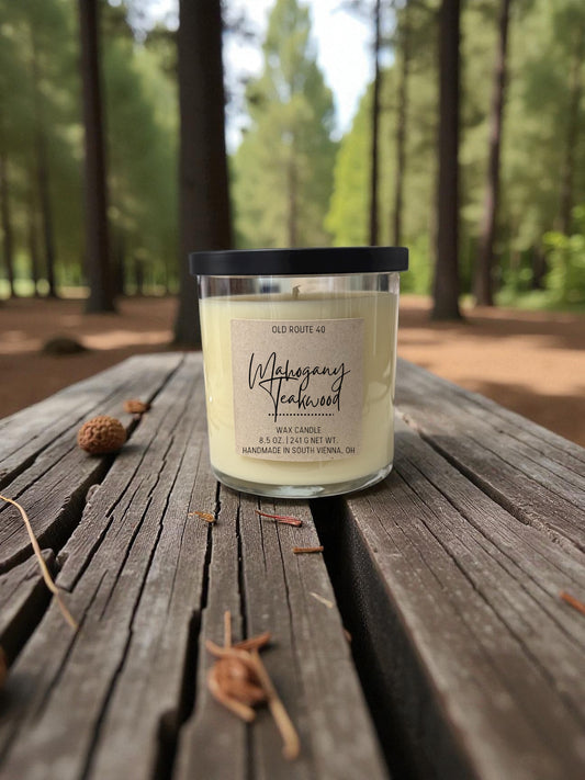 Mahogany Teakwood Candle