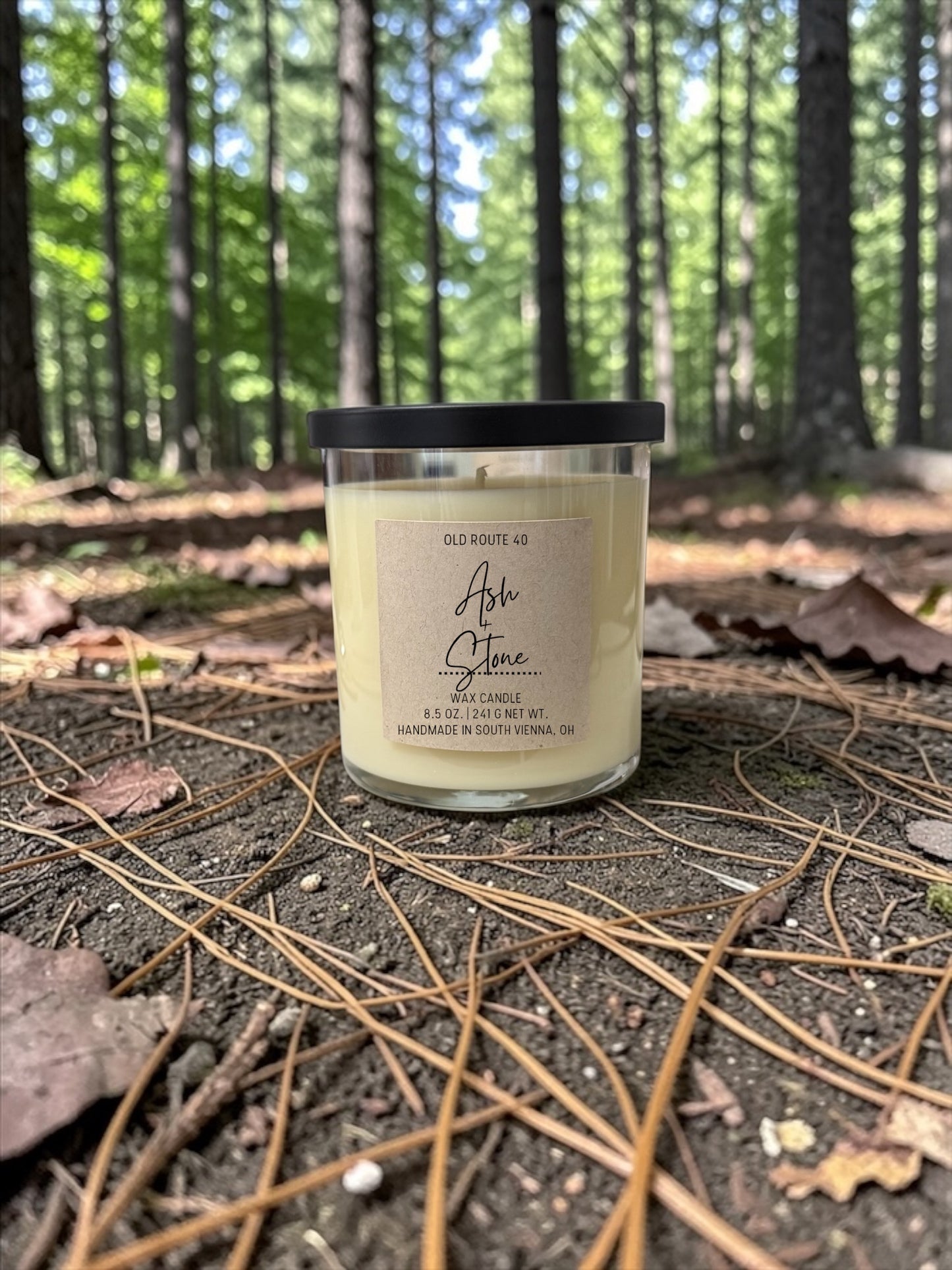 Ash + Stone Candle