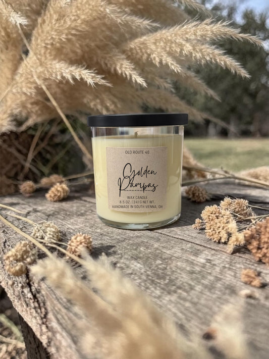 Golden Pampas Candle