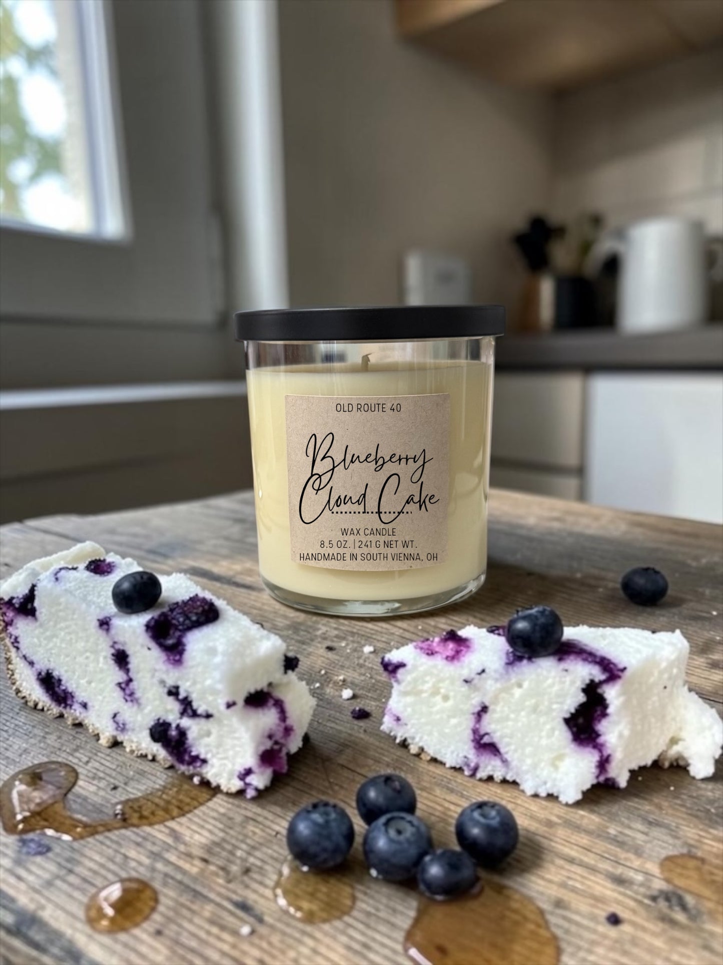 Blueberry Cloud Cake Candle