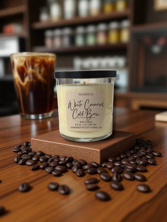 White Caramel Cold Brew Candle