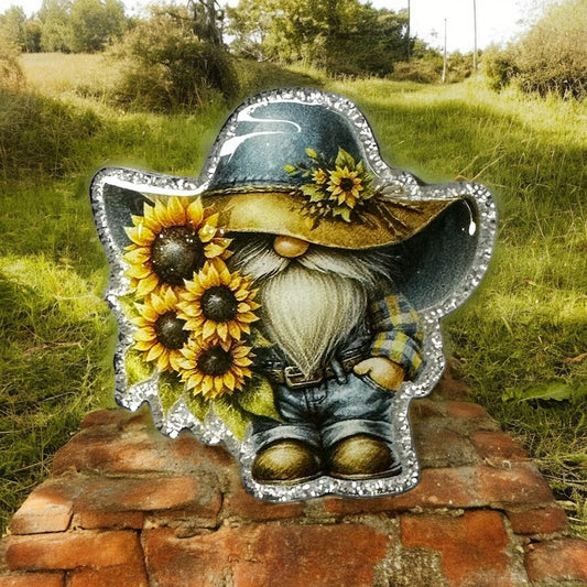 Sunflower Gnome Badge Reel